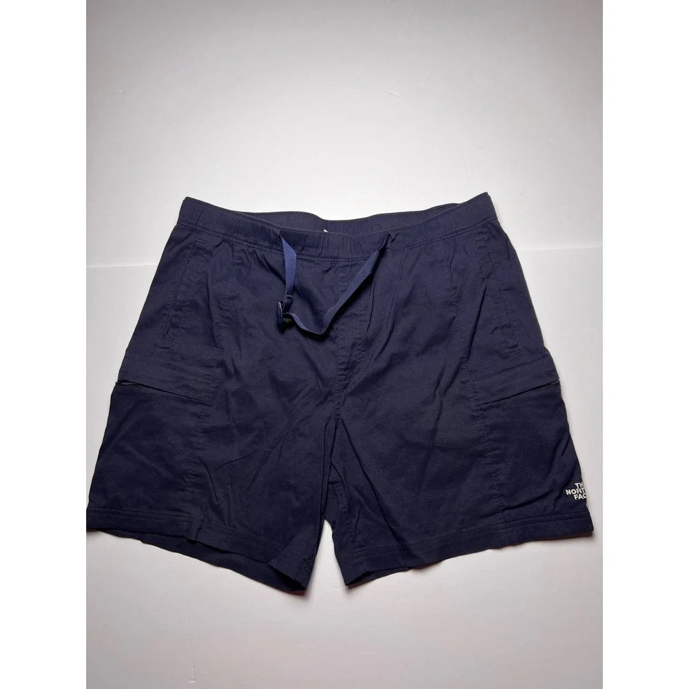 The North Face Cargo Shorts Mens Large Navy Blue Belted Hiking Outdoor 7